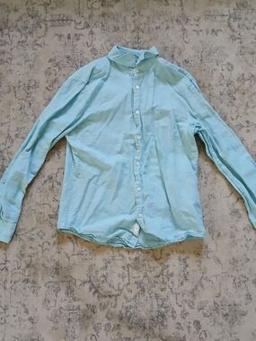 Boy's Perry Ellis Linen Blend Button-Down Shirt